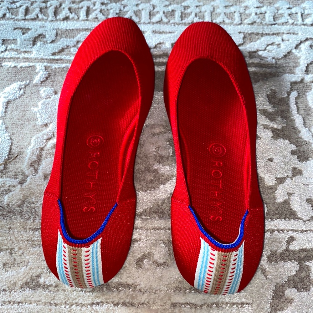 Rothy’s size 9.5 red square shoes